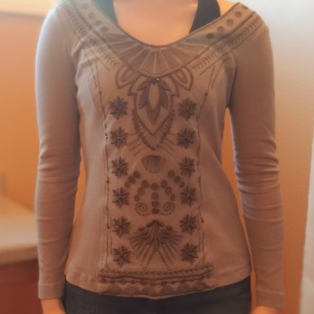 Sundance Gray Top, Size XS